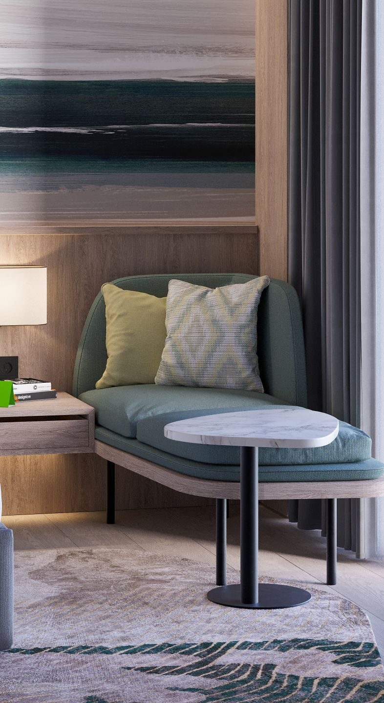 Holiday Inn Roseyard Hotel, hospitality interior design by DnA Interiors, Riyadh