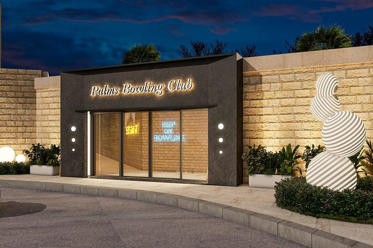 Palm Bowling club, hospitality interior design by DnA Interiors, Riyadh InterContinental Hotel