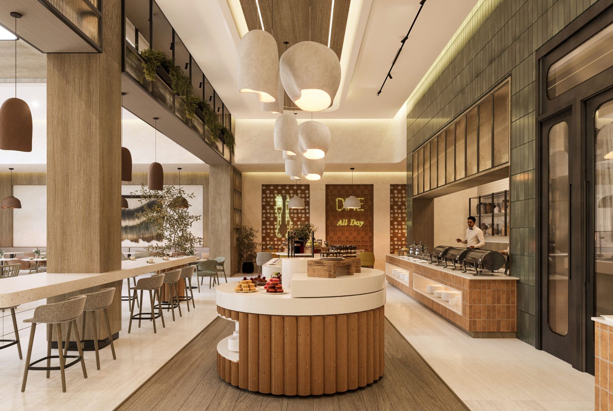 Holiday Inn Roseyard Hotel, hospitality interior design by DnA Interiors, Riyadh