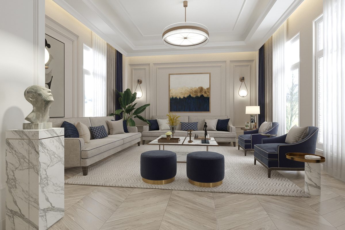PRIVATE RESIDENTIAL VILLA, residential interior design by DnA Interiors, Kingdom of Saudi Arabia, Jeddah